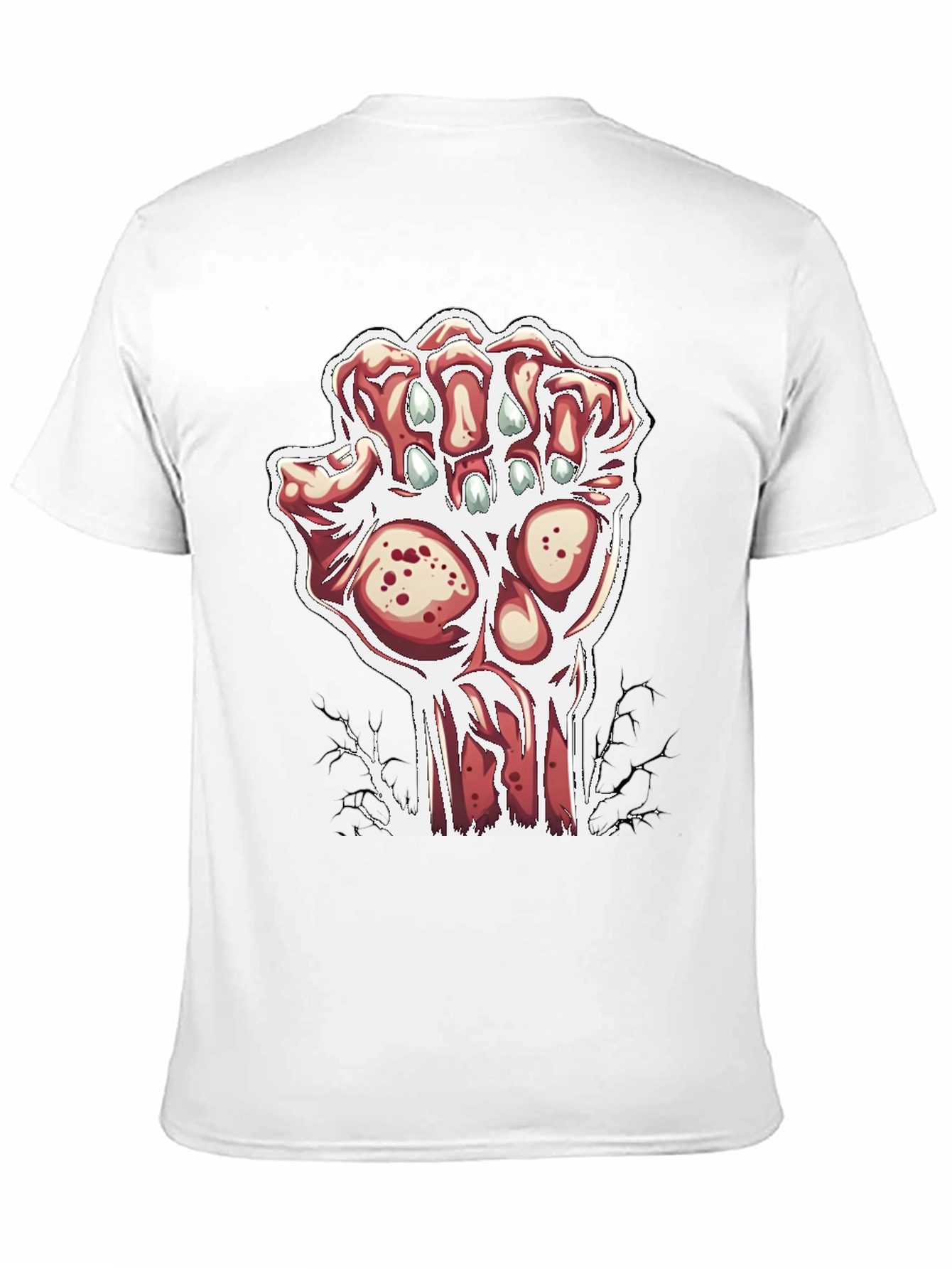 Zombie Hand Graphic Black T-Shirt