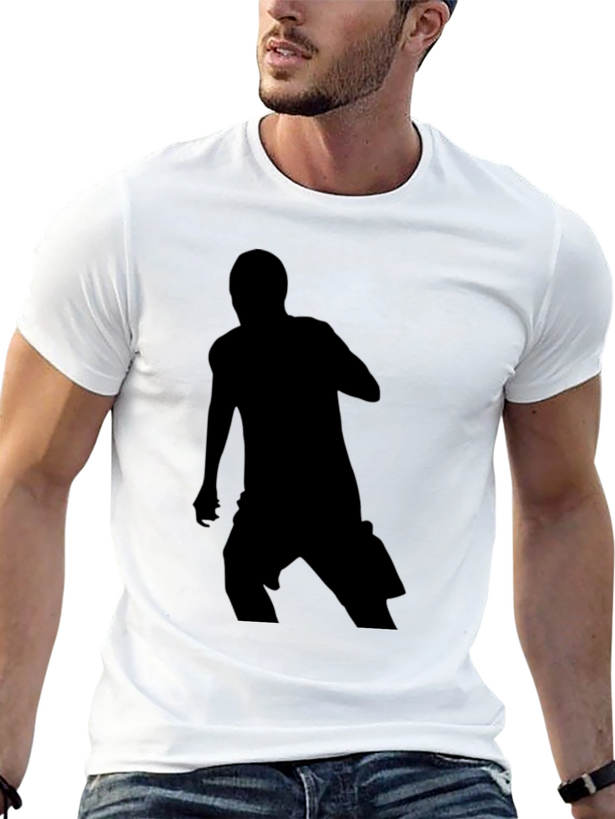 Mens Silhouette Graphic Print T-Shirt