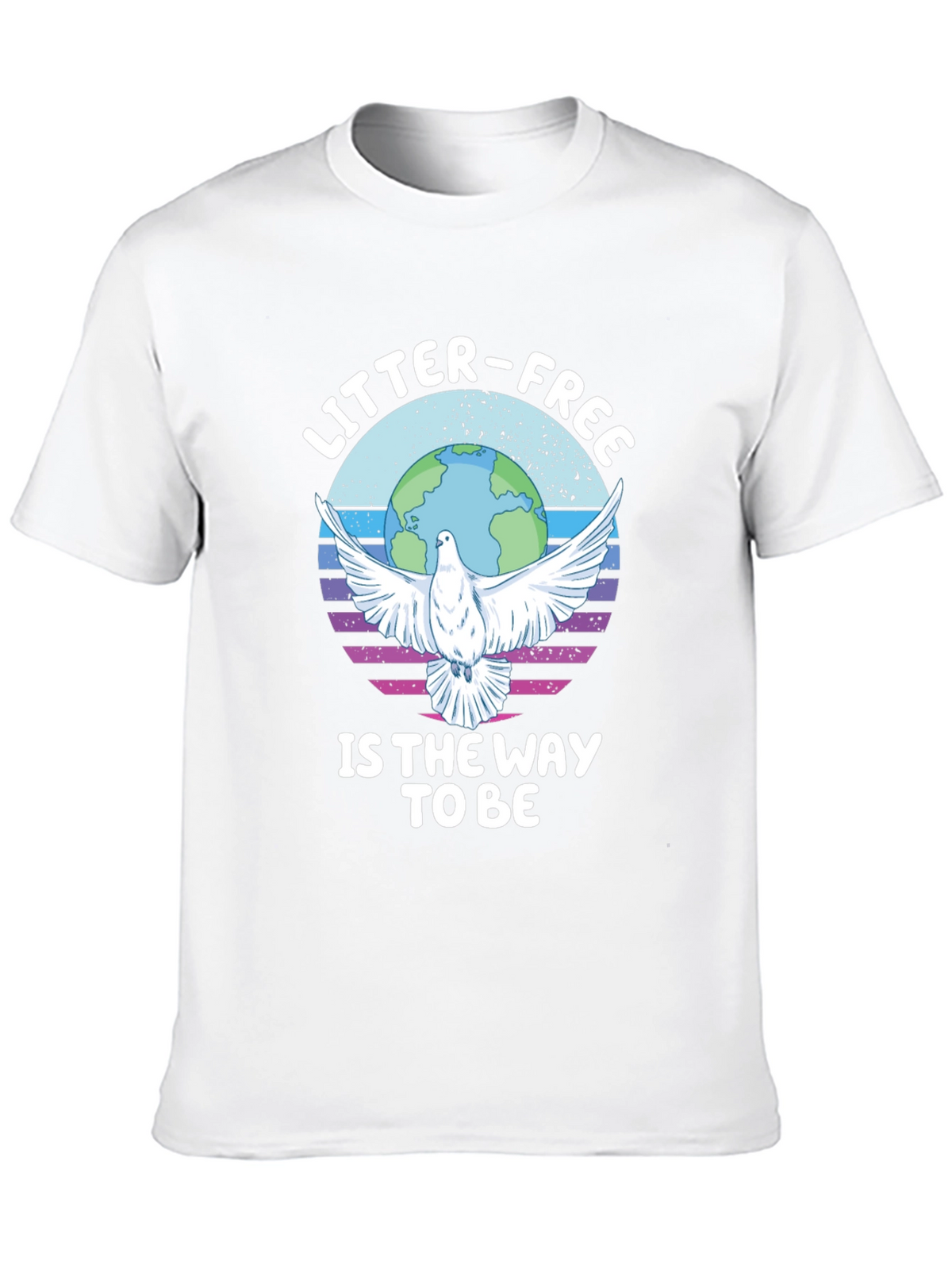 Litter-Free Earth Graphic Tee - Stylish Activism
