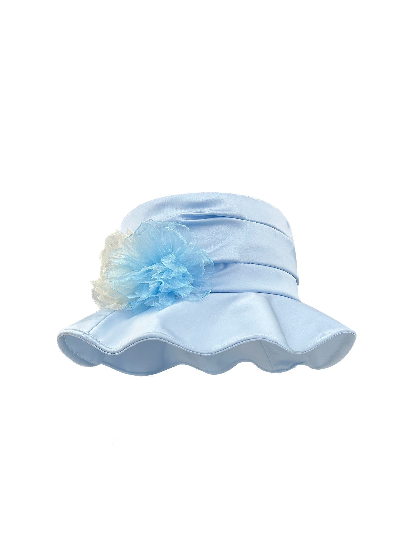 Lace Flower Bucket Hat Women's Summer Wide Brim Sun Hat