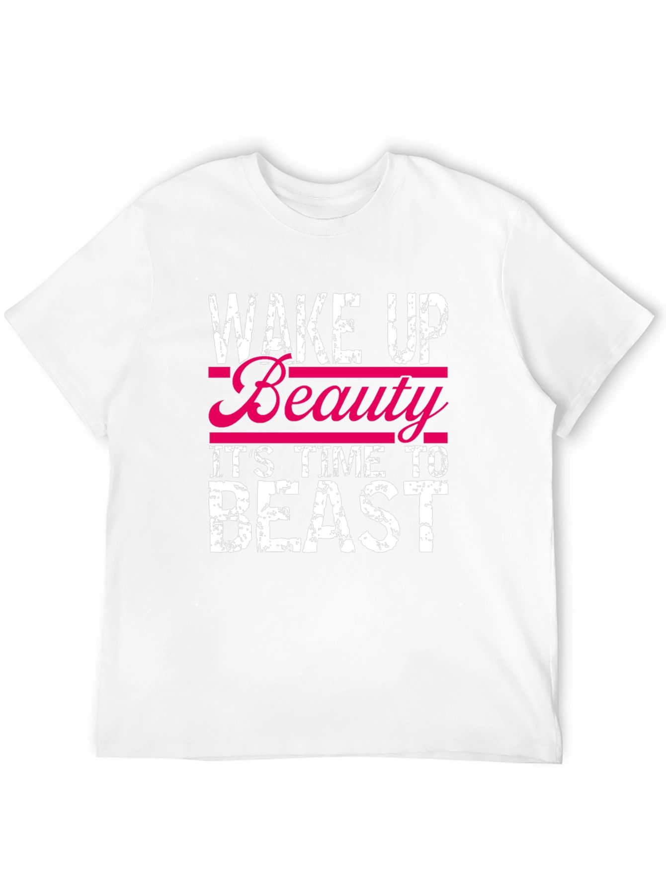 Wake Up Beauty Beast Graphic Tee - Black