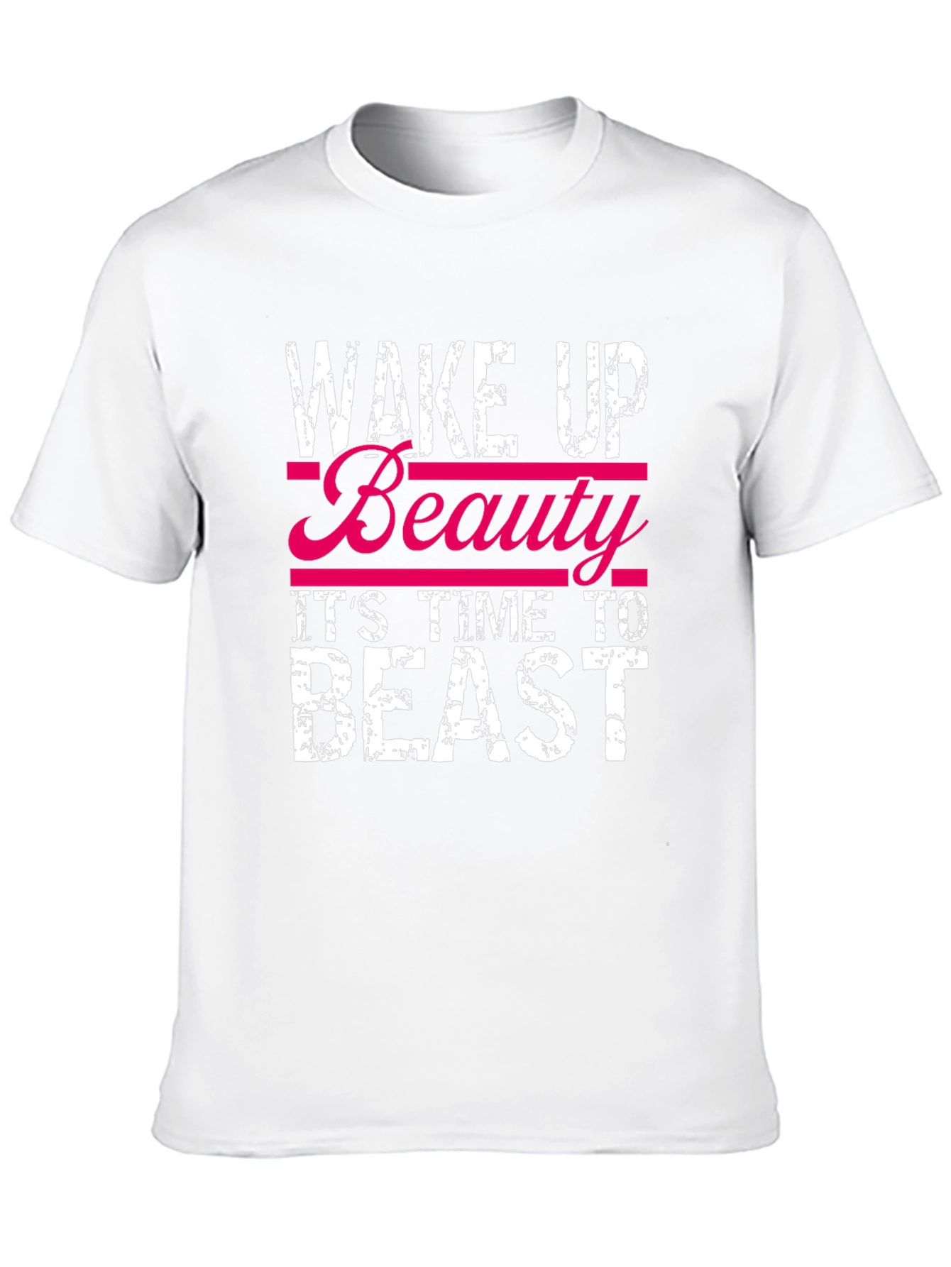 Wake Up Beauty Beast Graphic Tee - Black