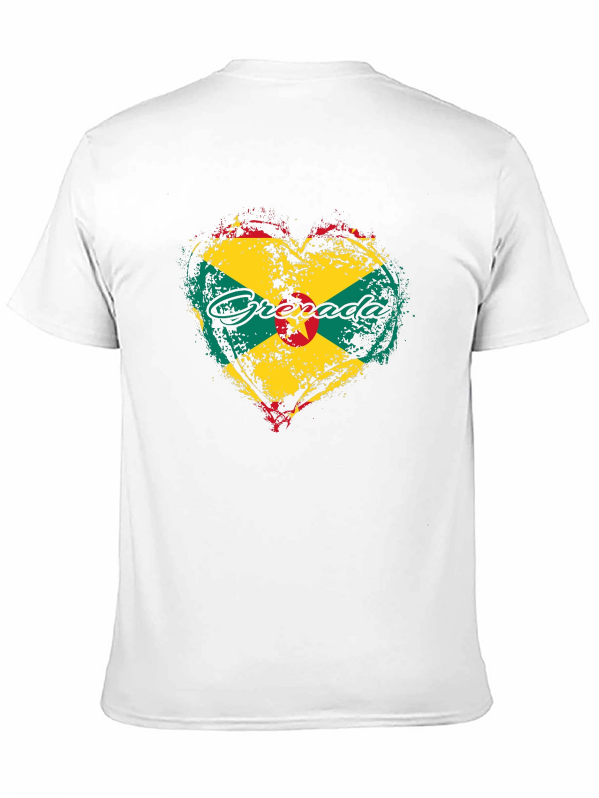 Grenada Flag Heart T-Shirt - Patriotic Island Pride