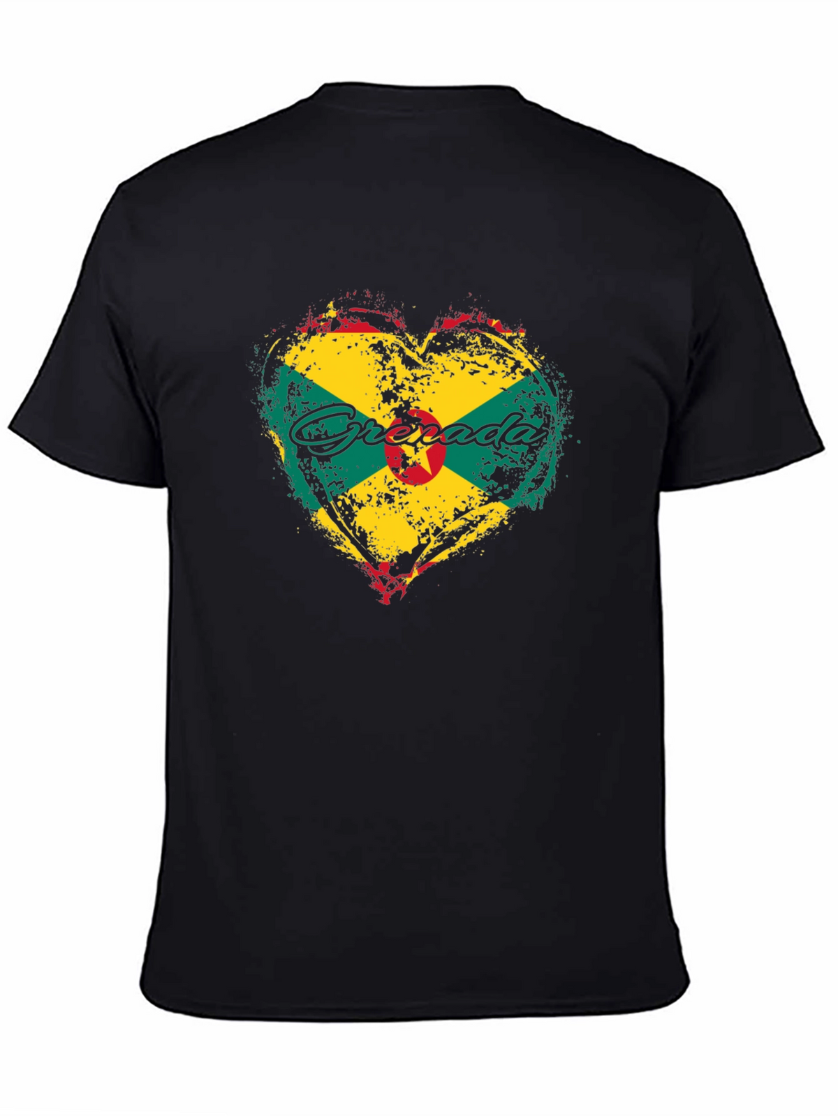 Grenada Flag Heart T-Shirt - Patriotic Island Pride