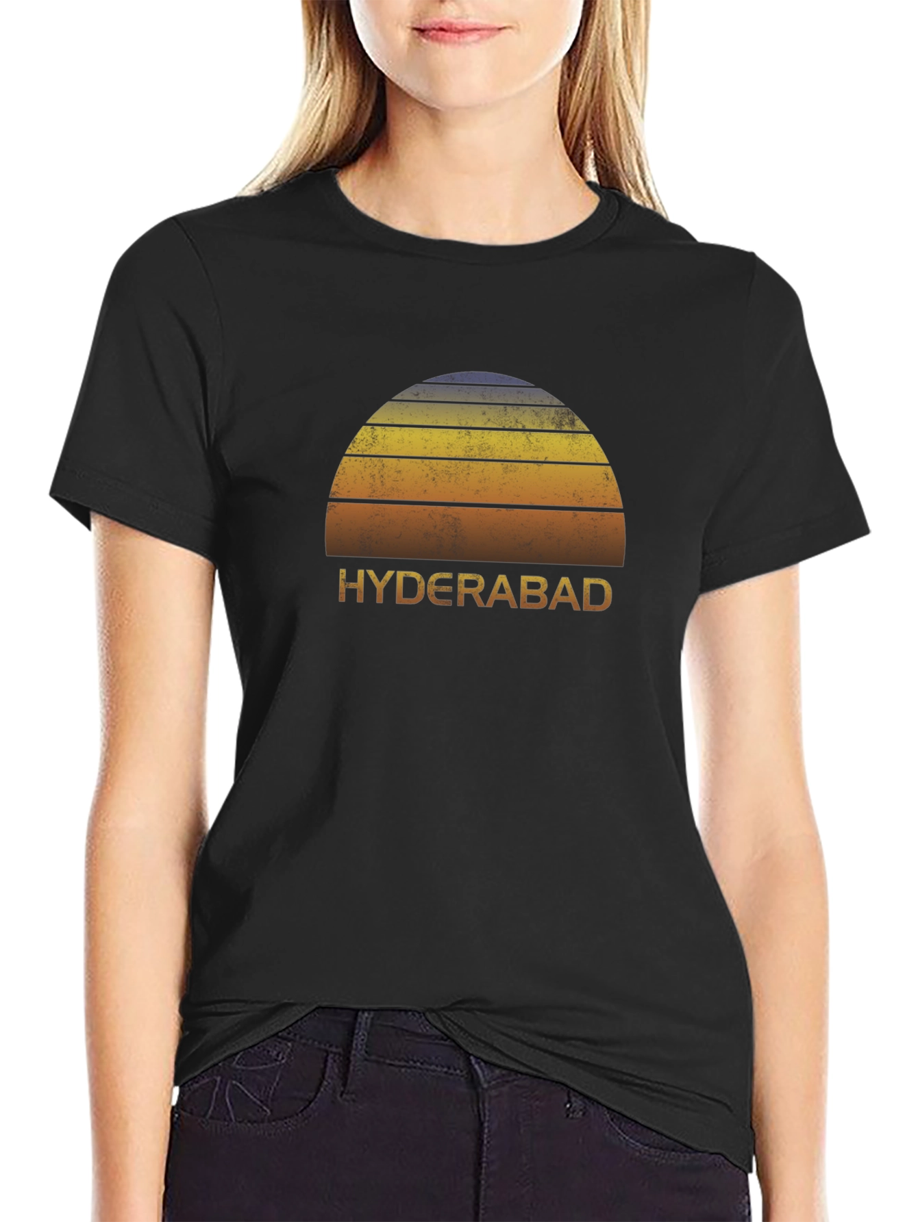 Retro Hyderabad Sunset Graphic Tee