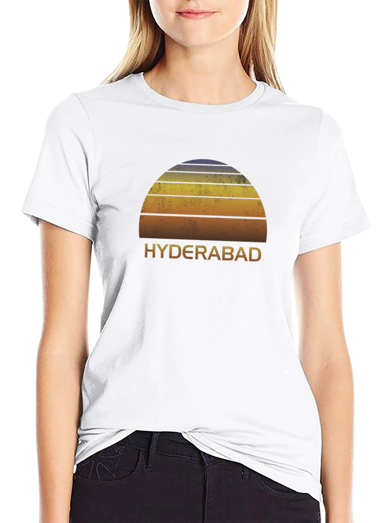 Retro Hyderabad Sunset Graphic Tee