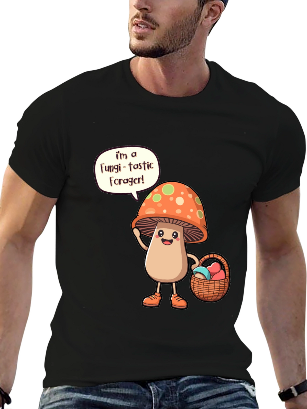 Fungi-tastic Forager T-Shirt - Mushroom Lover Gift