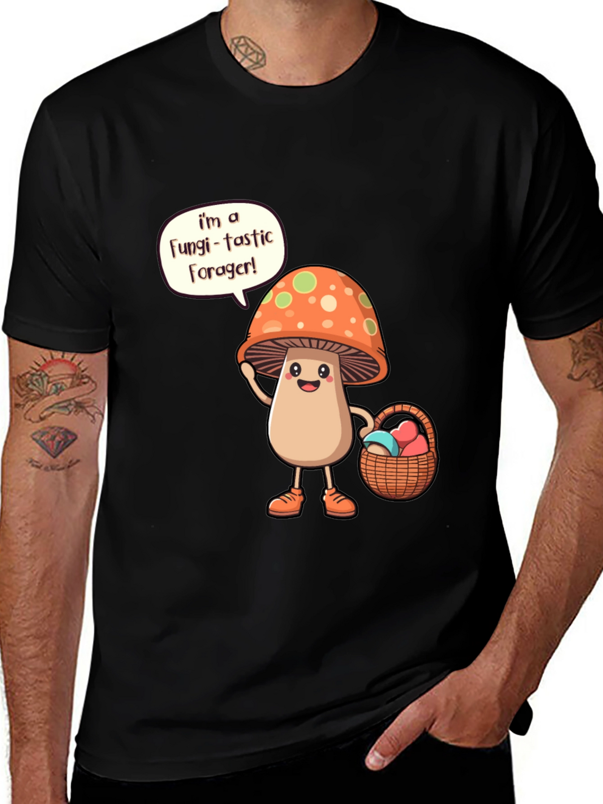 Fungi-tastic Forager T-Shirt - Mushroom Lover Gift