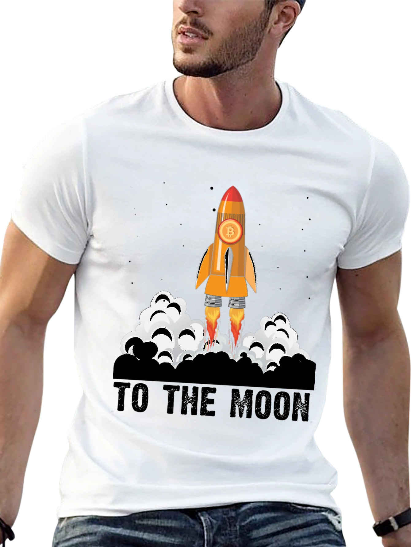Bitcoin Rocket T-Shirt - To The Moon!