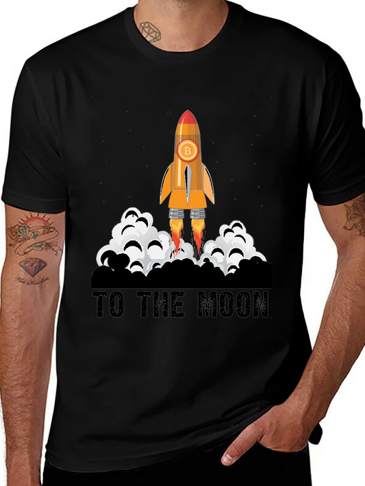 Bitcoin Rocket T-Shirt - To The Moon!