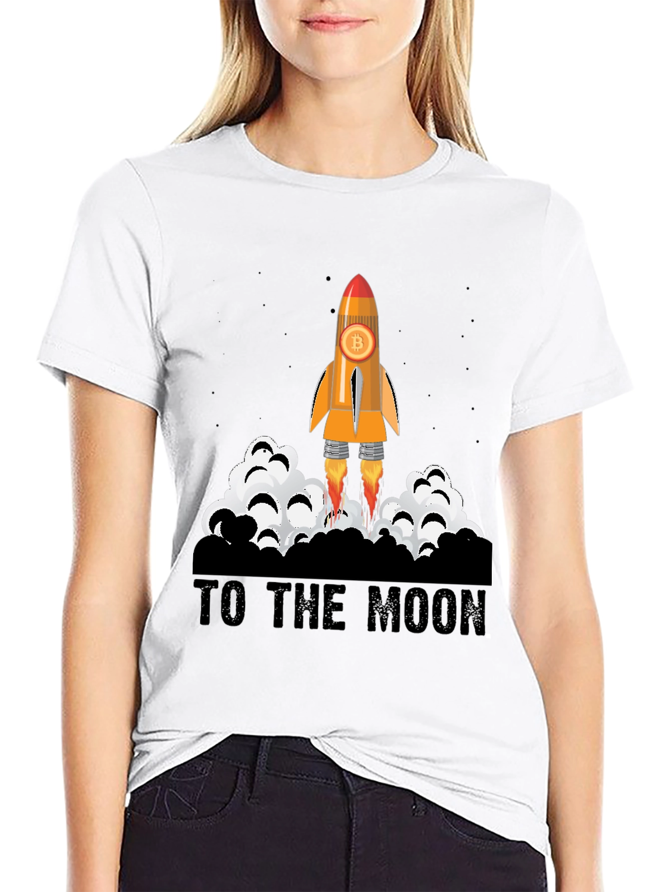Bitcoin Rocket T-Shirt - To The Moon!