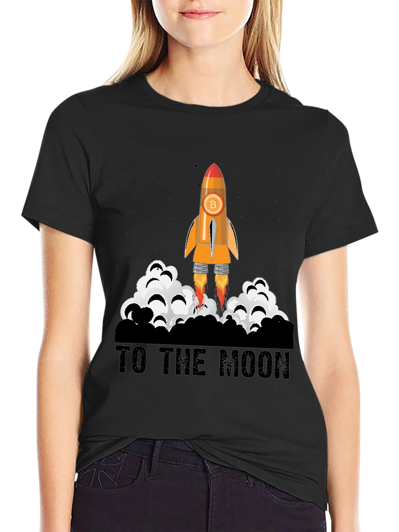 Bitcoin Rocket T-Shirt - To The Moon!