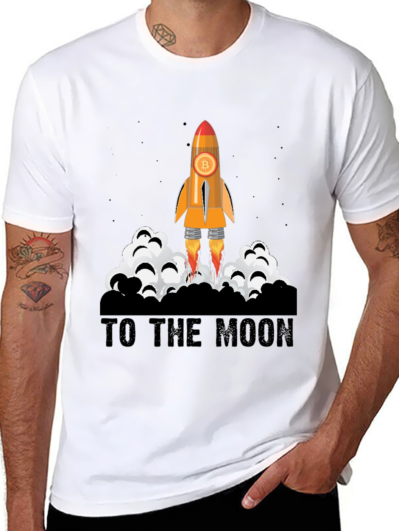 Bitcoin Rocket T-Shirt - To The Moon!