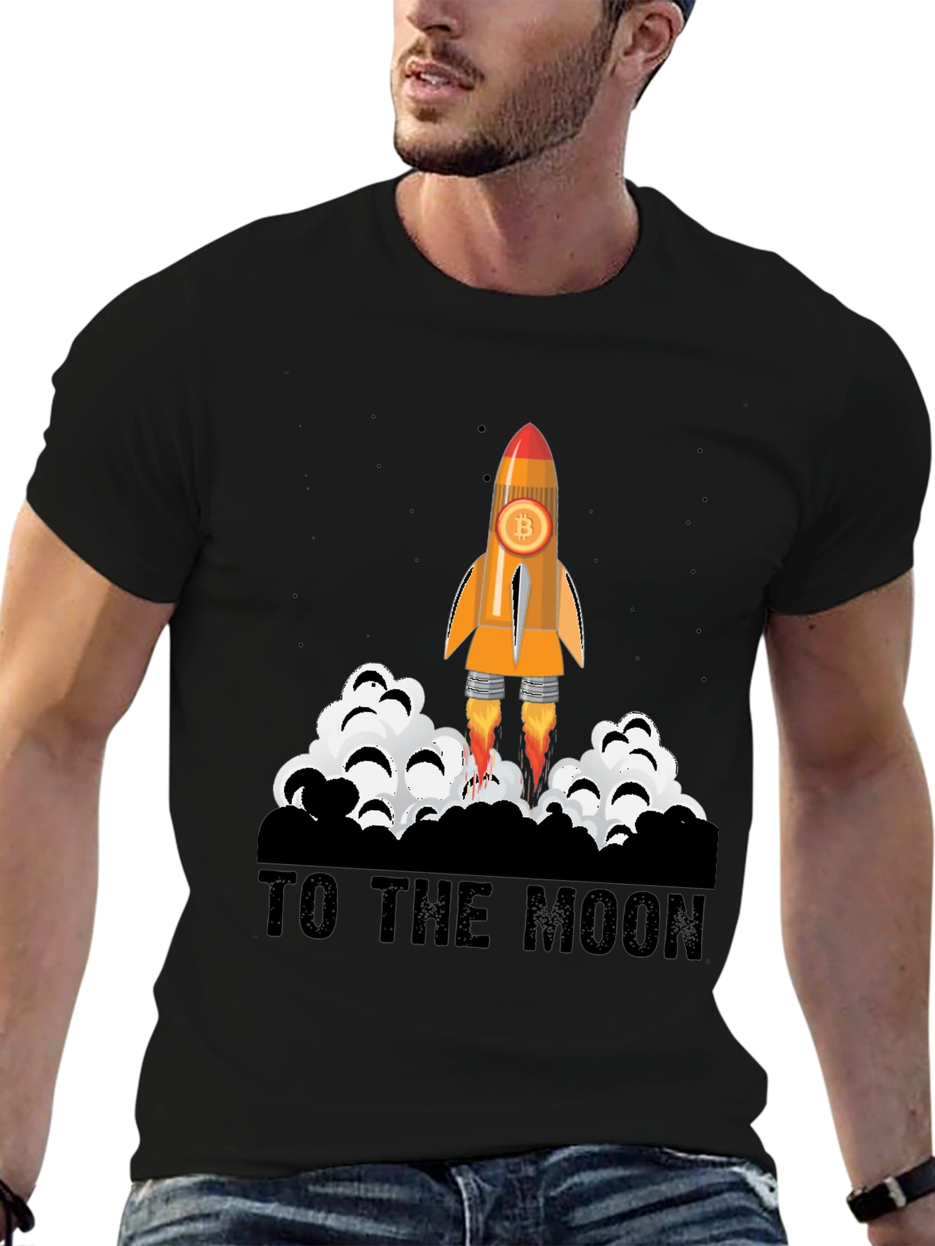 Bitcoin Rocket T-Shirt - To The Moon!