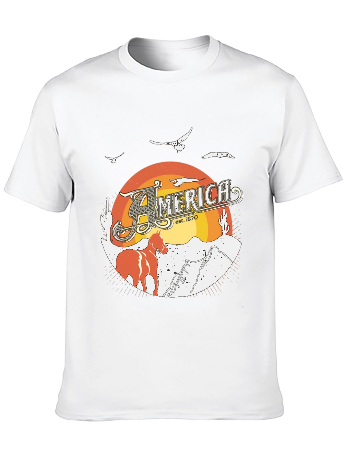 America Est. 1970 Graphic Tee - Black