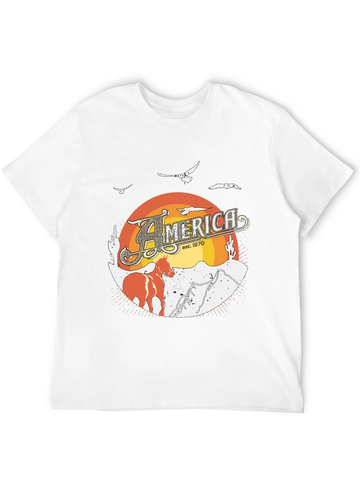 America Est. 1970 Graphic Tee - Black