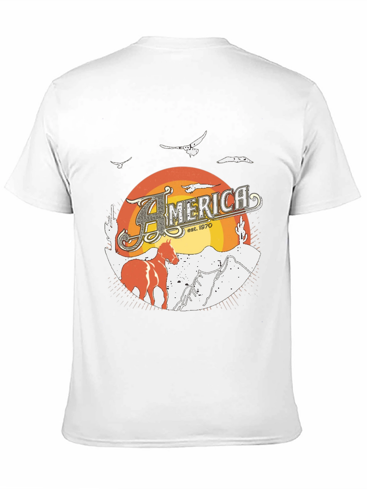 America Est. 1970 Graphic Tee - Black