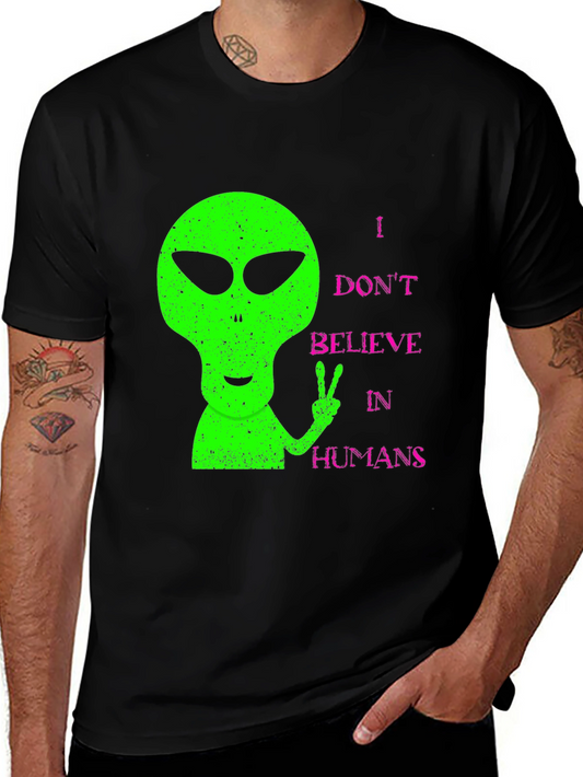 Alien Peace T-Shirt - I Dont Believe in Humans
