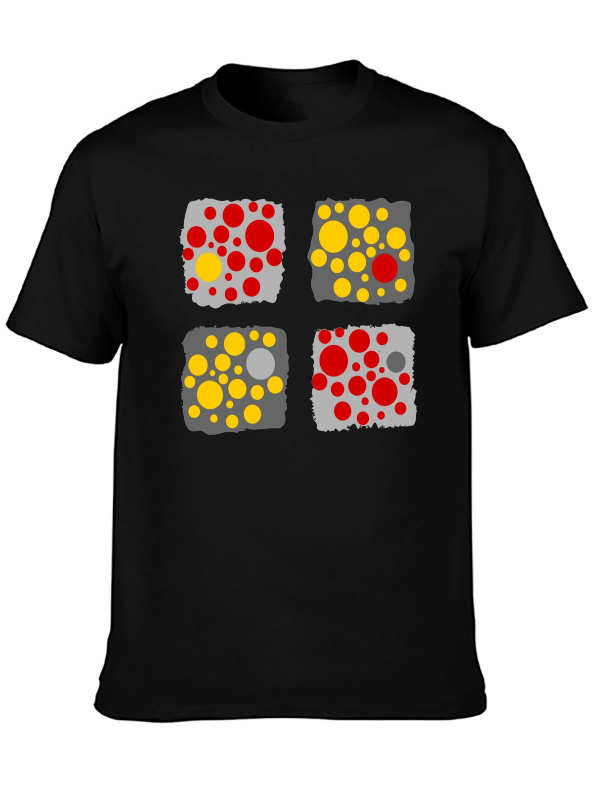 Modern Abstract Graphic Print Mens T-Shirt