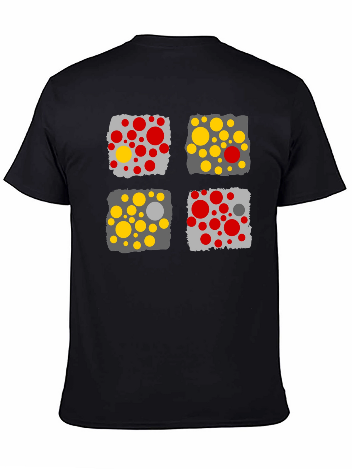 Modern Abstract Graphic Print Mens T-Shirt
