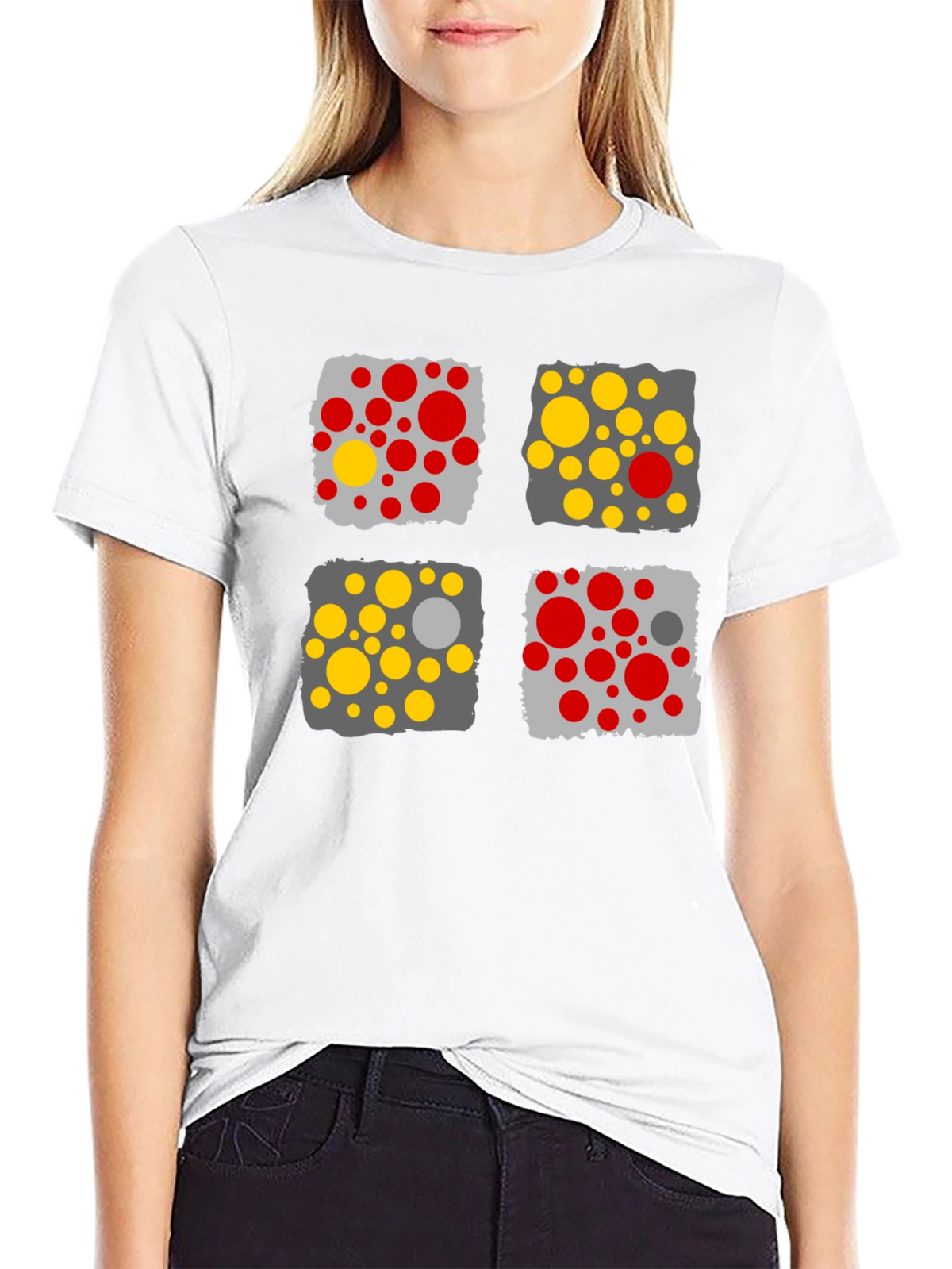Modern Abstract Graphic Print Mens T-Shirt