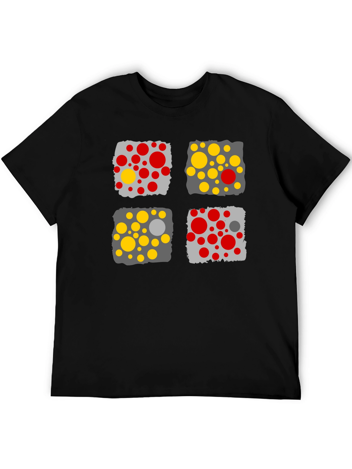 Modern Abstract Graphic Print Mens T-Shirt