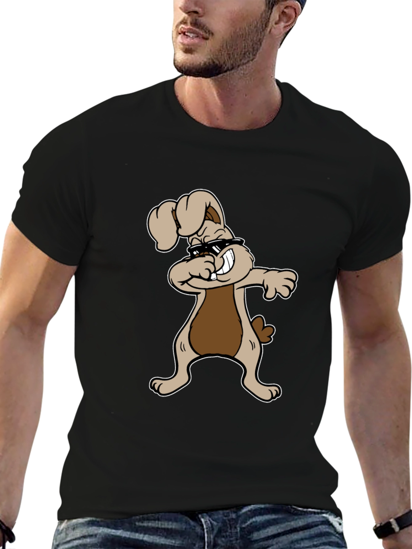 Dabbing Bunny Graphic Tee