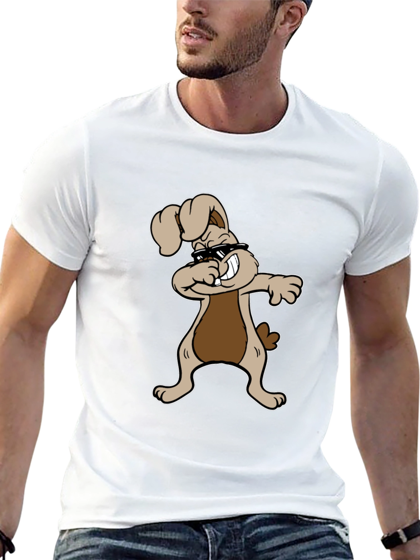 Dabbing Bunny Graphic Tee
