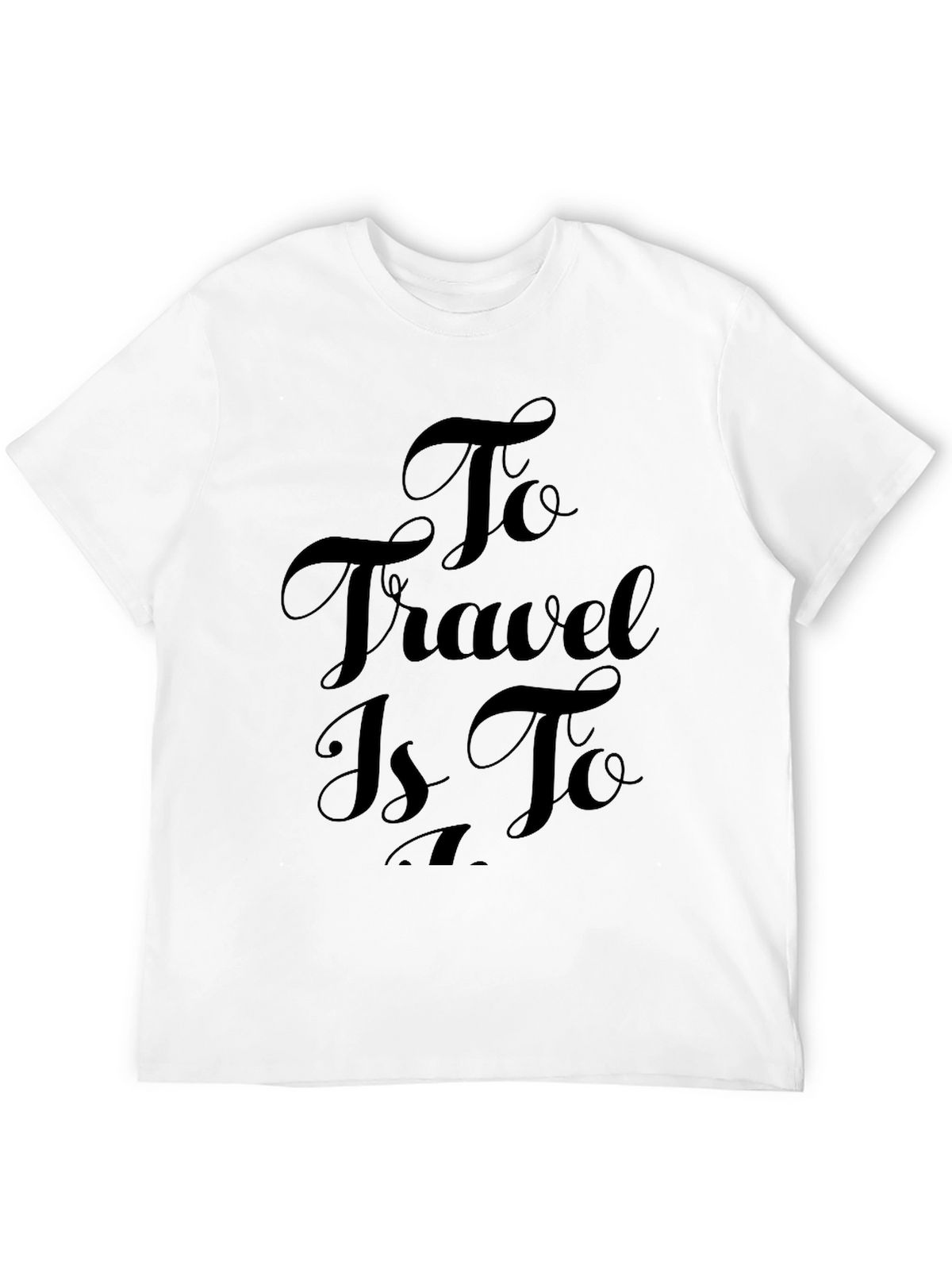 Travel Inspiration Black Tee Shirt