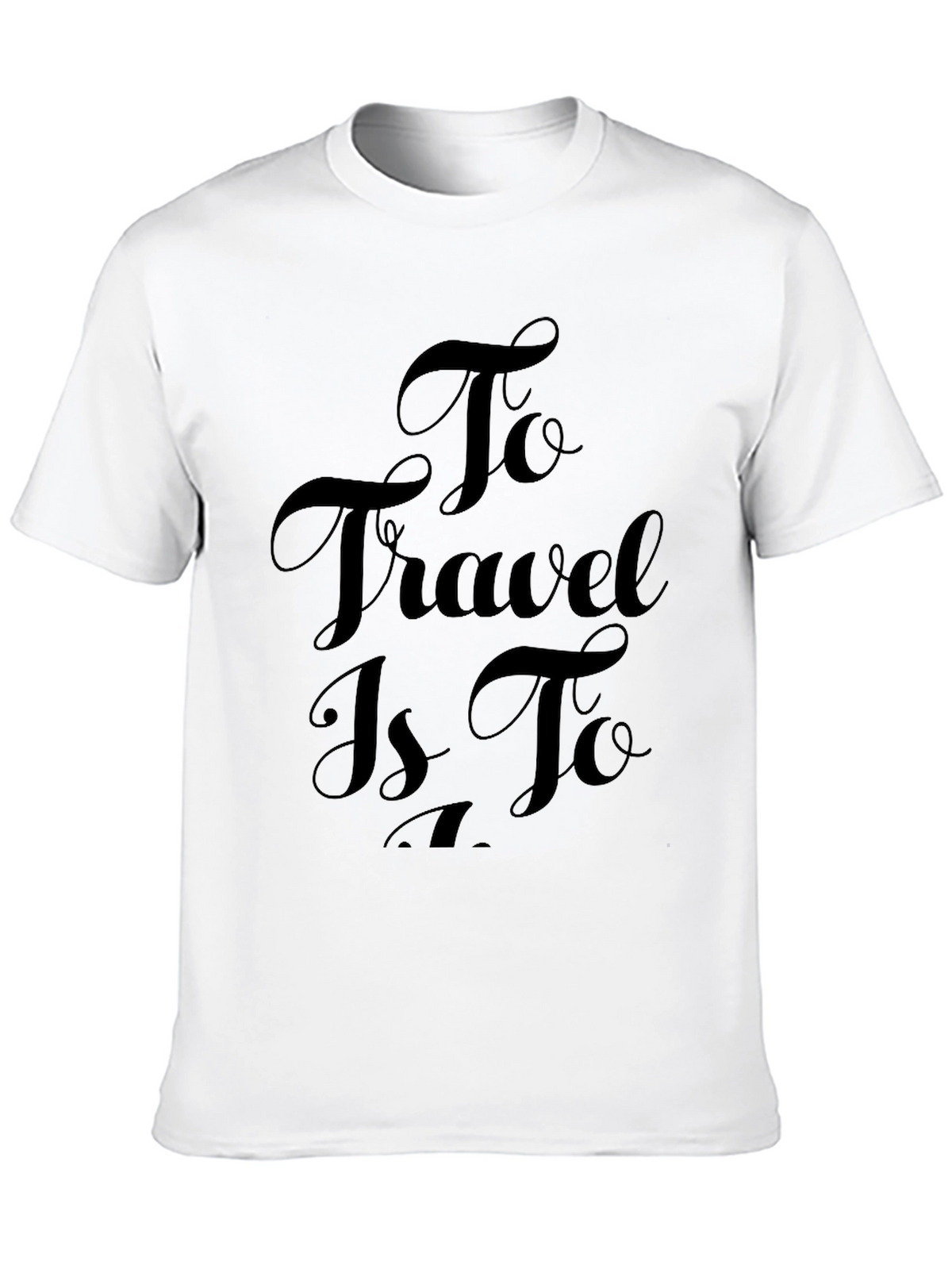 Travel Inspiration Black Tee Shirt