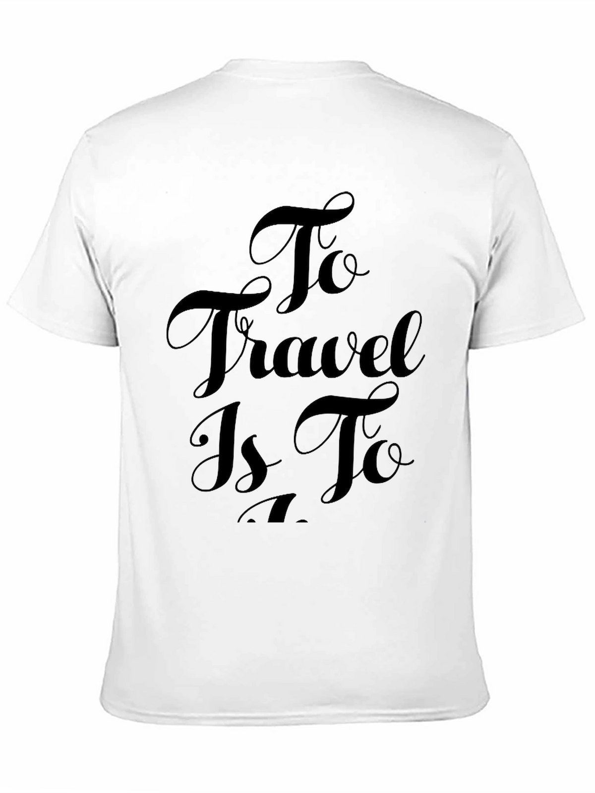 Travel Inspiration Black Tee Shirt