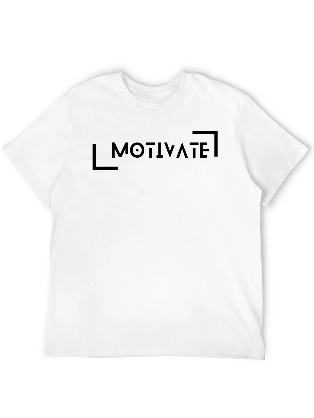 Motivate Graphic Print Black T-Shirt
