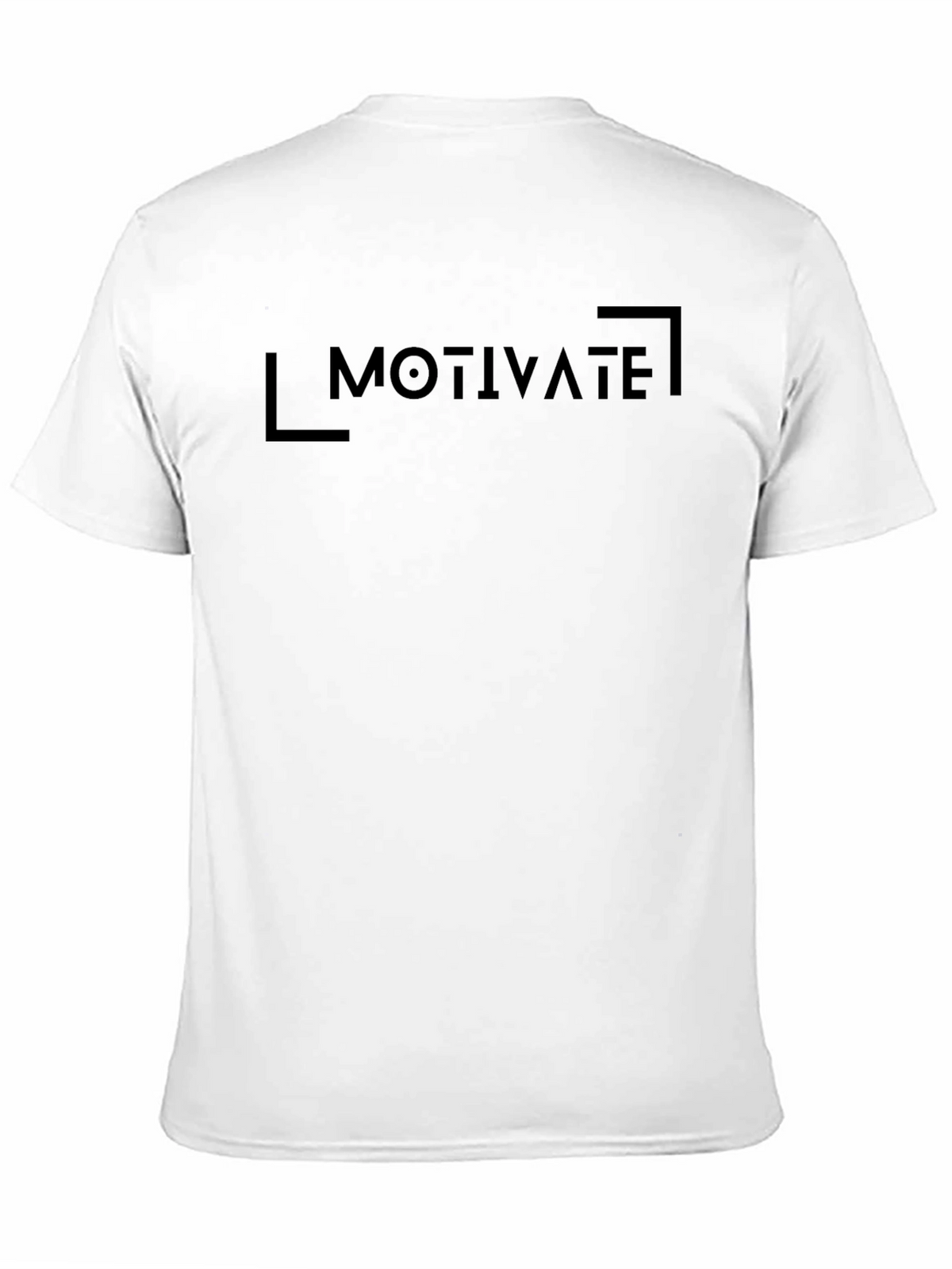 Motivate Graphic Print Black T-Shirt