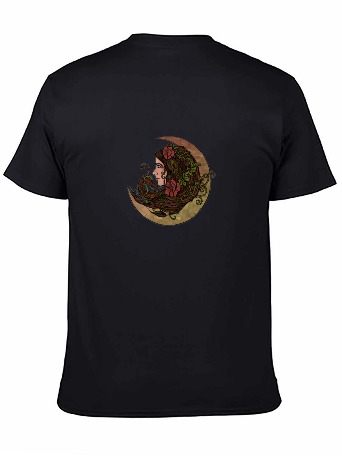 Moon Goddess Graphic T-Shirt - Unisex Black Tee