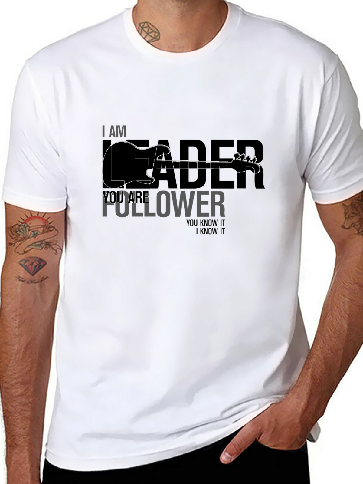 I Am Leader Guitar T-Shirt