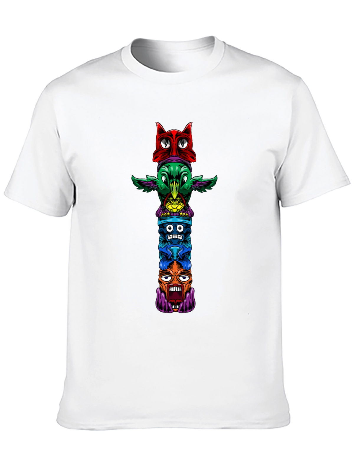 Funky Totem Pole Graphic T-Shirt