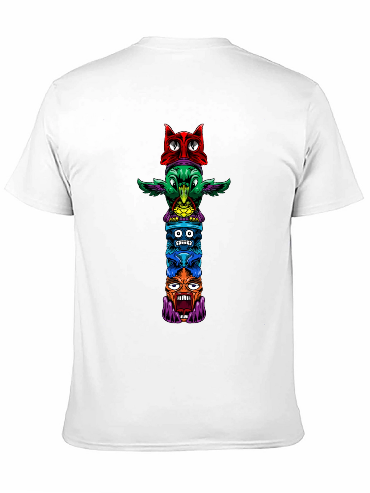 Funky Totem Pole Graphic T-Shirt