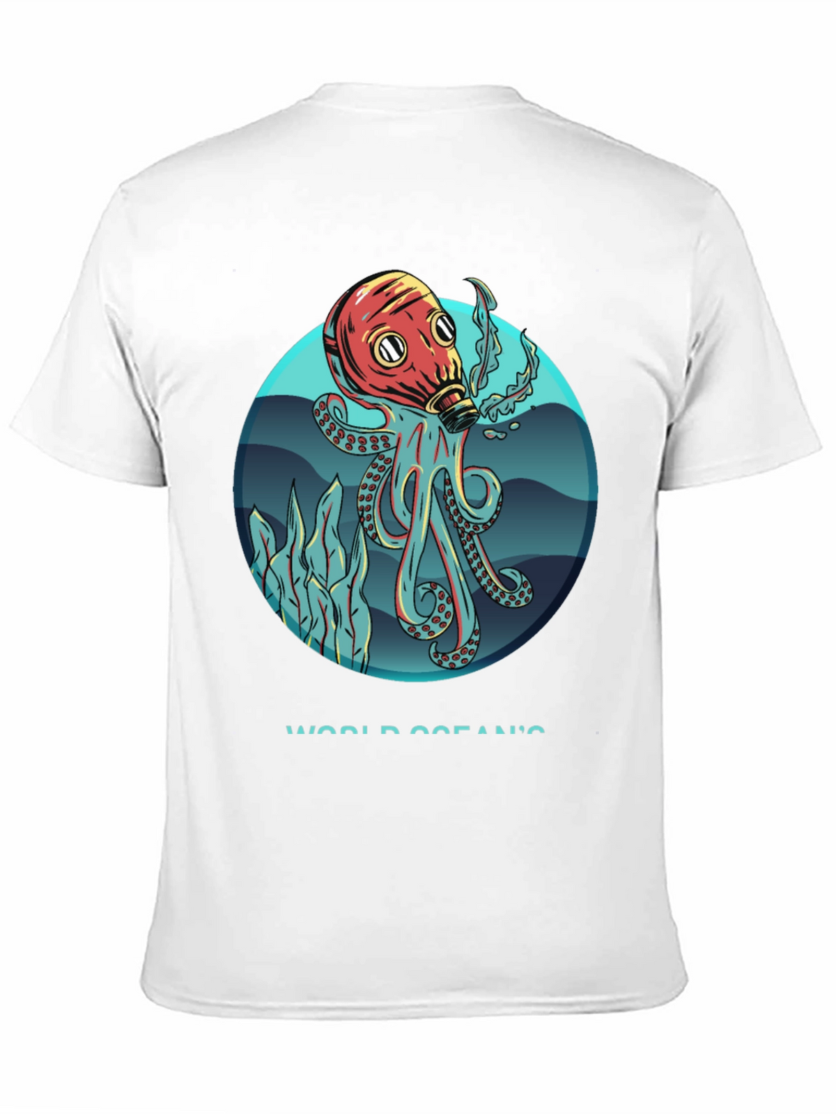 Octopus Gas Mask Graphic T-Shirt
