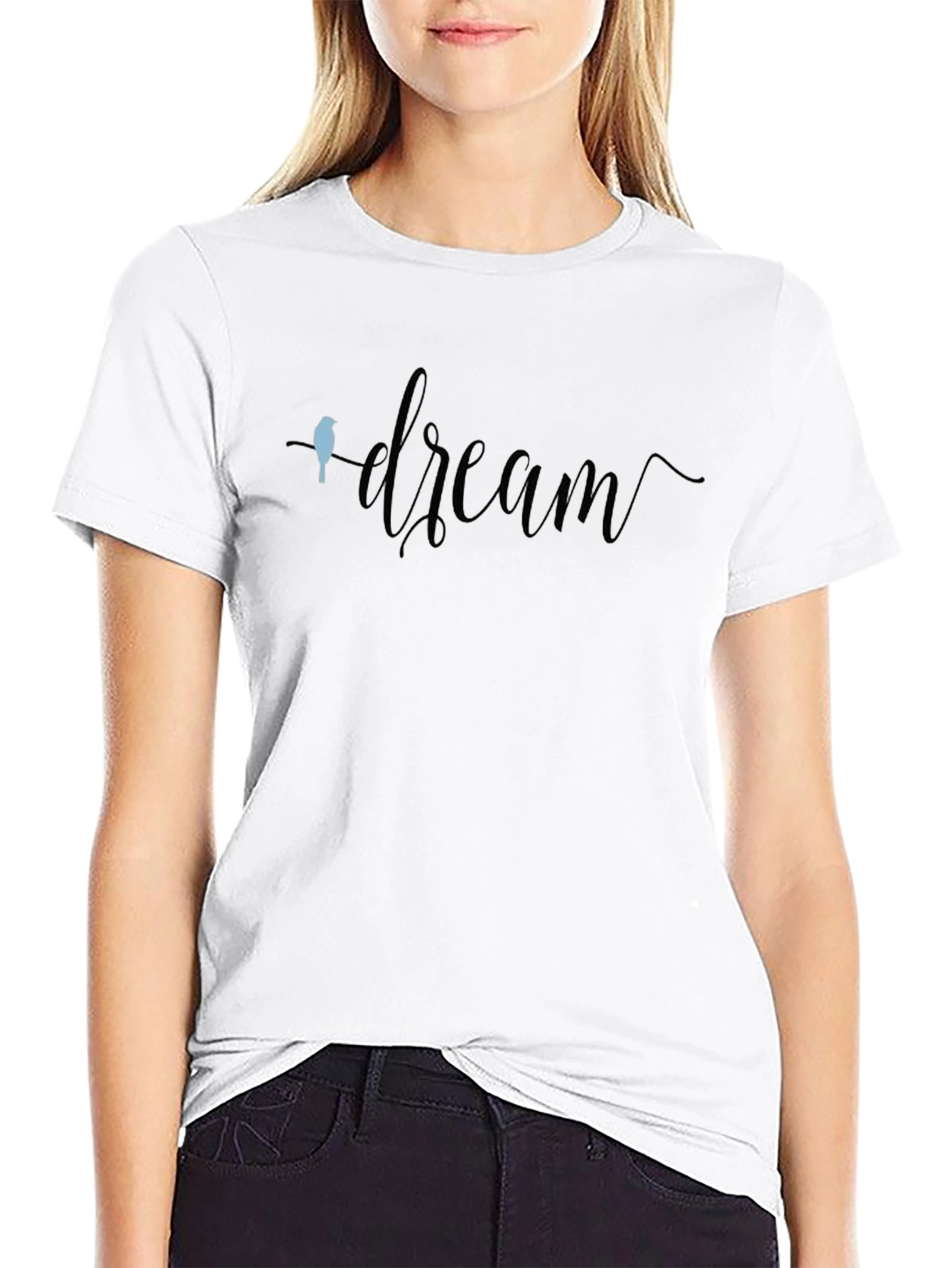 Dream Script Graphic Tee - Soft Cotton Blend