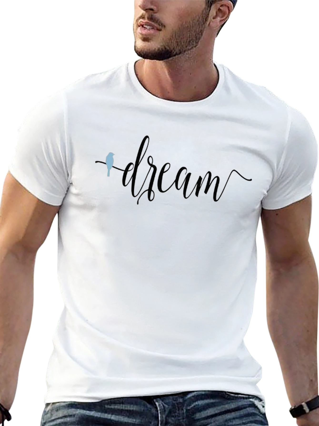 Dream Script Graphic Tee - Soft Cotton Blend