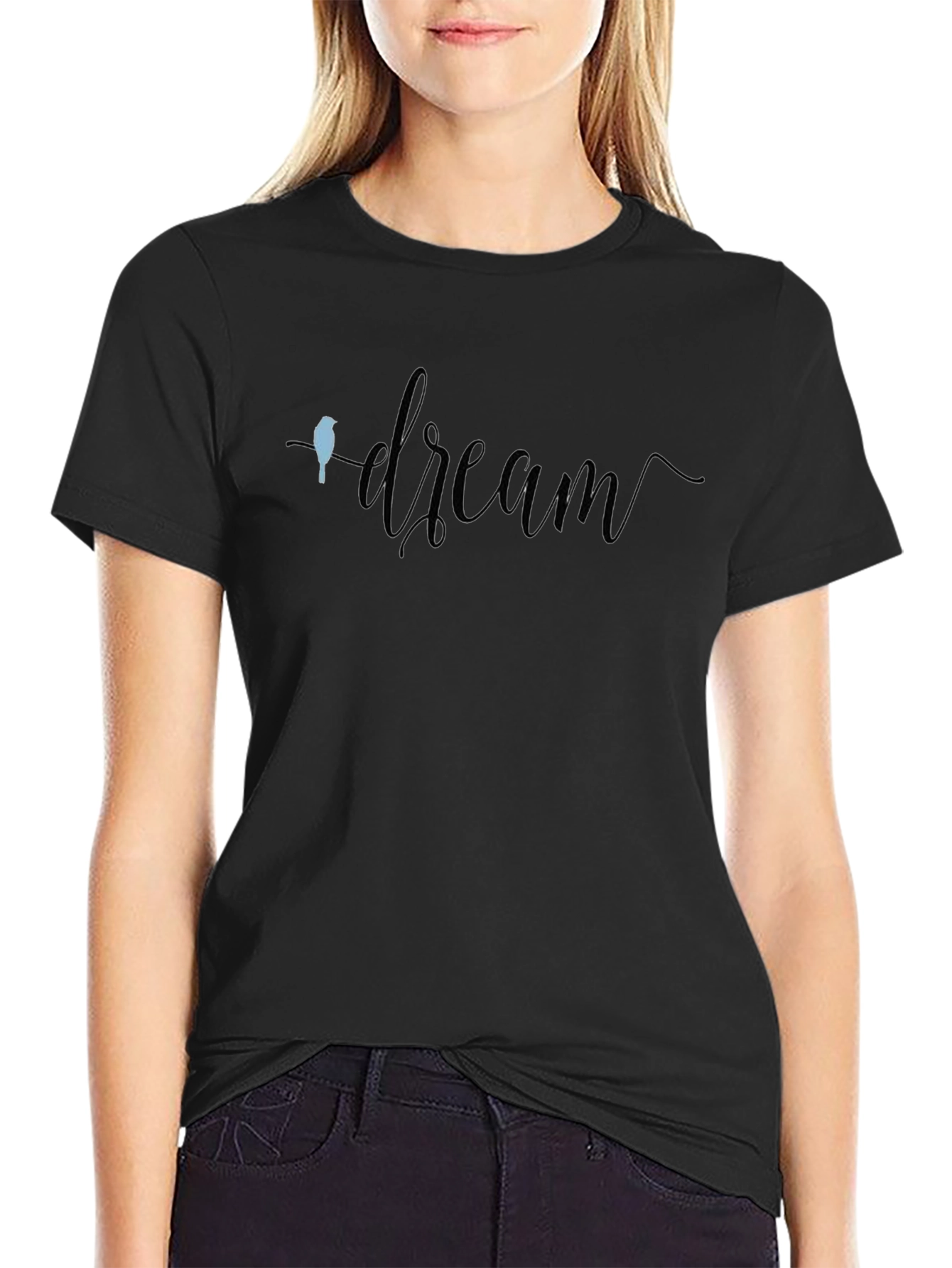 Dream Script Graphic Tee - Soft Cotton Blend