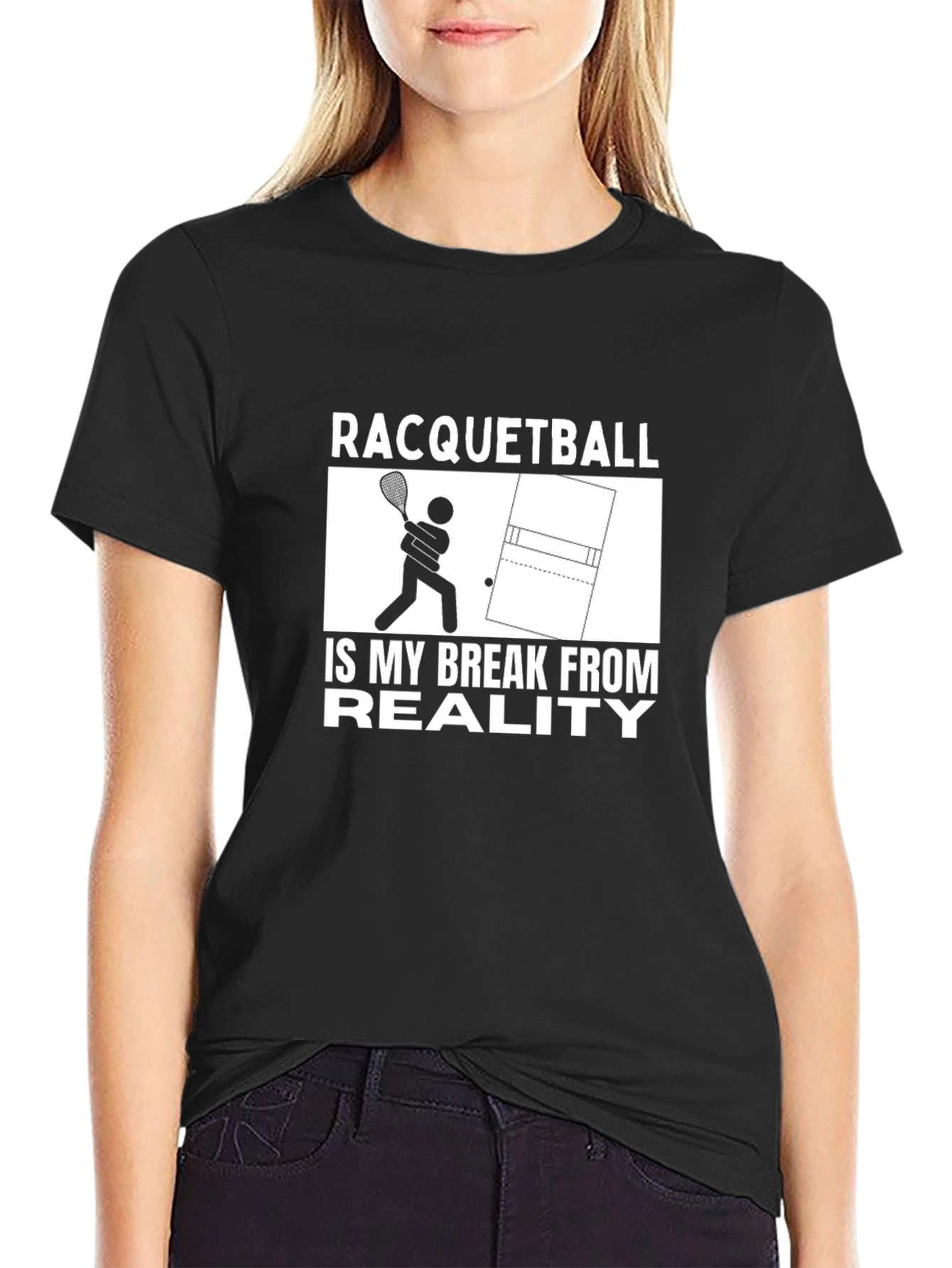 Racquetball Break From Reality Graphic T-Shirt