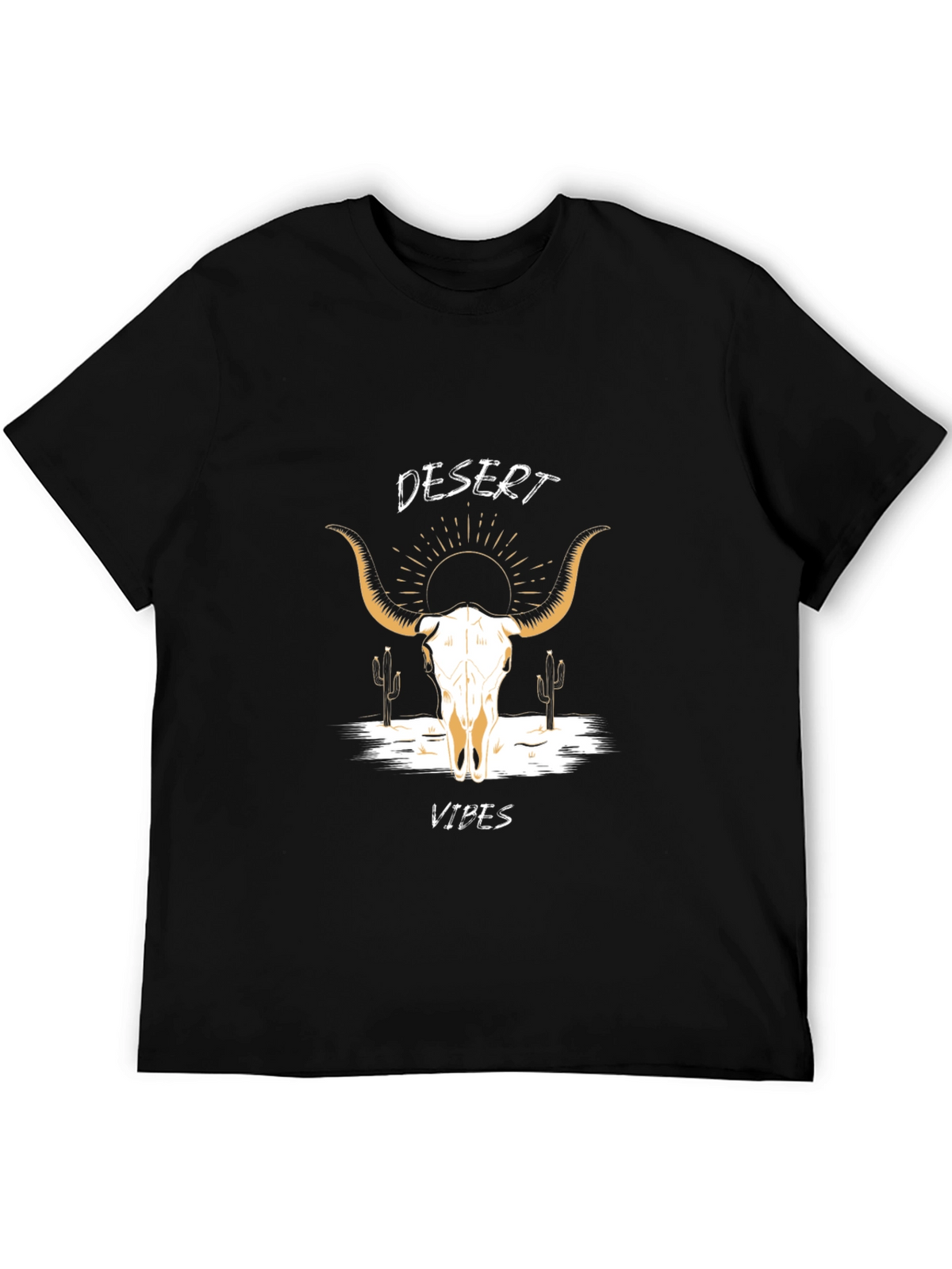 Desert Vibes Graphic Tee - Black