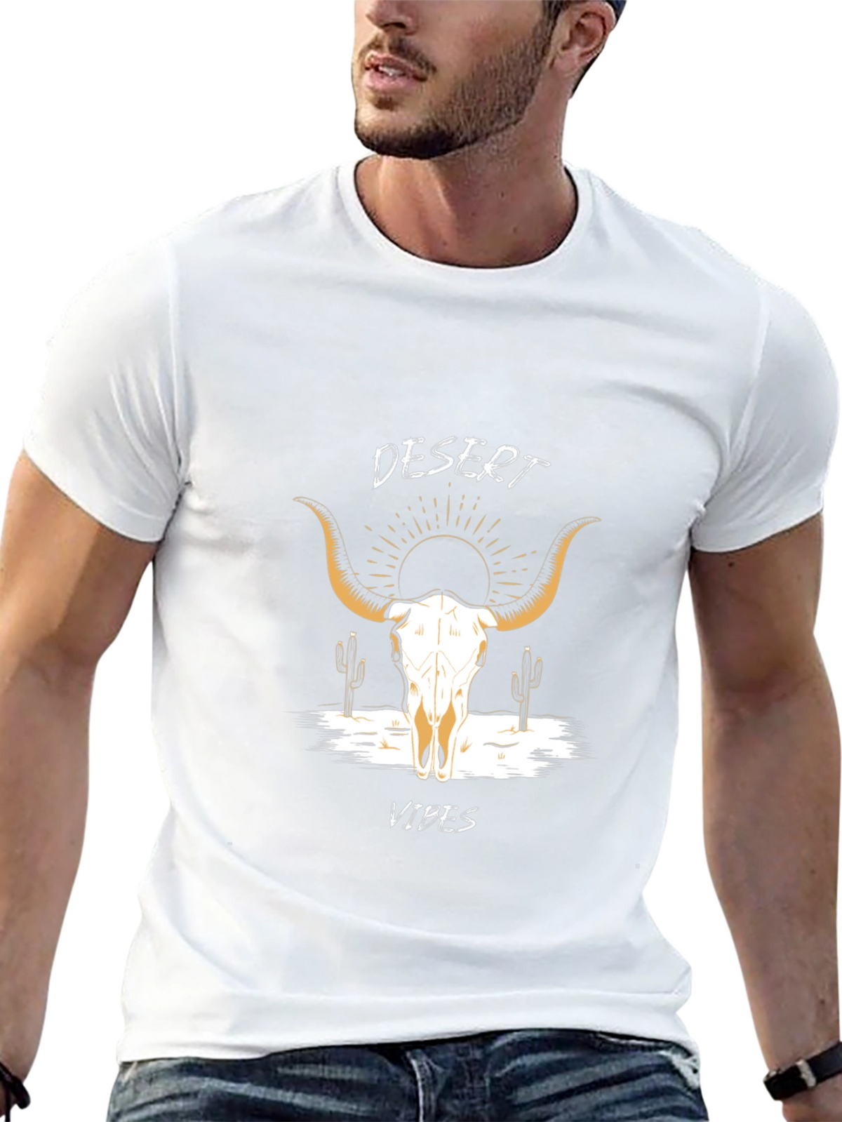 Desert Vibes Graphic Tee - Black