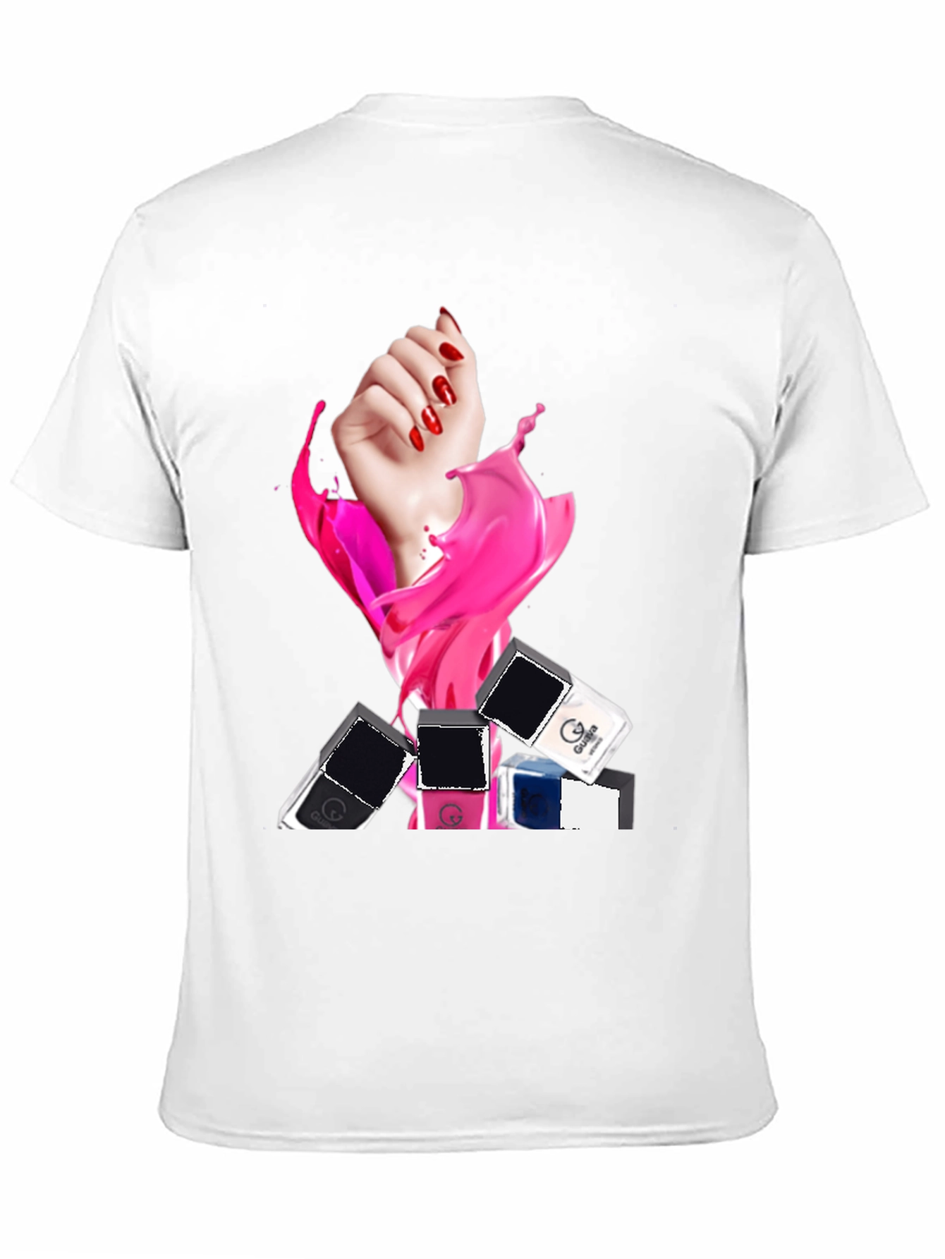Nail Polish Splash Graphic T-Shirt