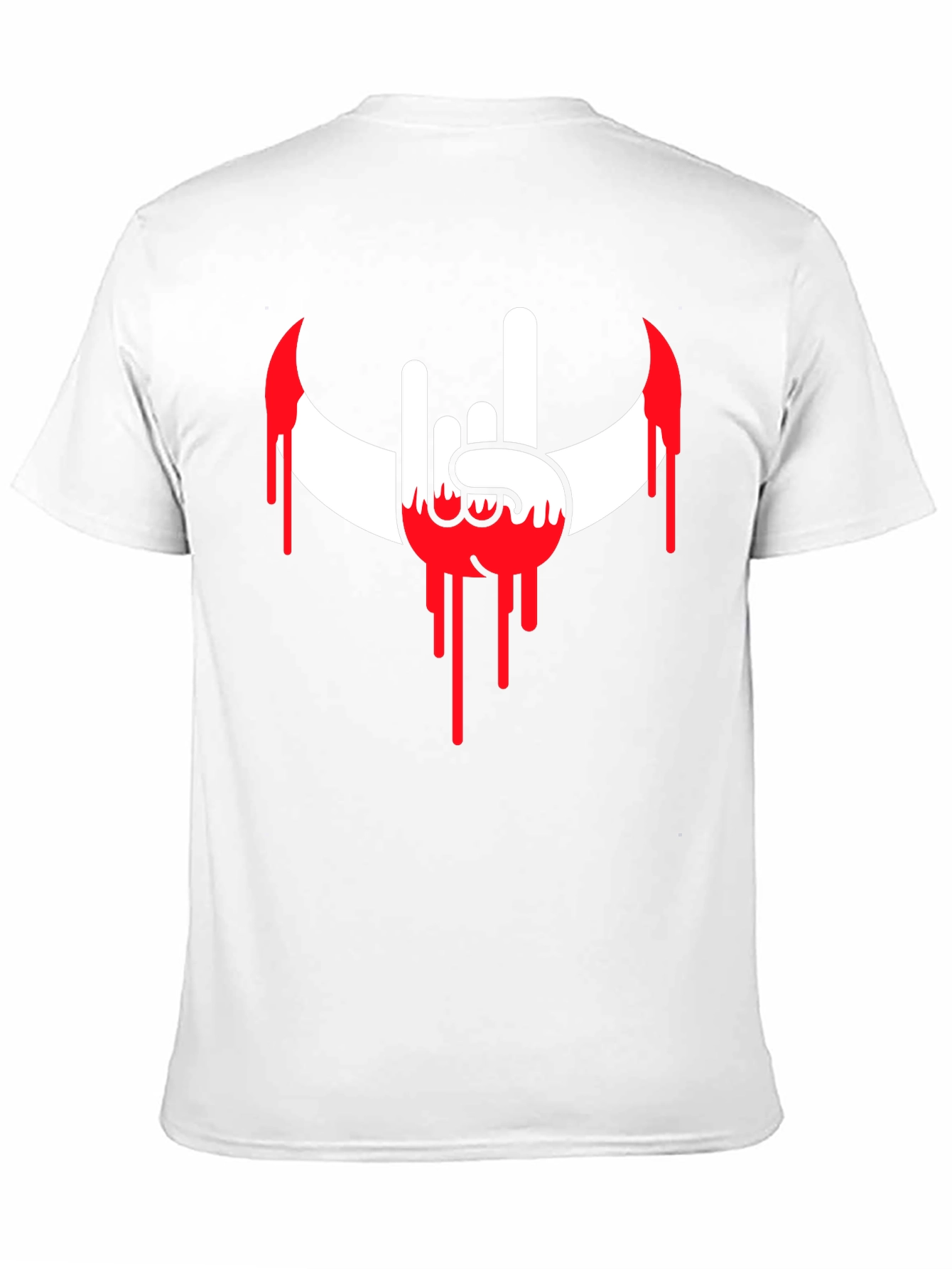 Rock On Bloody Crescent T-Shirt - Black