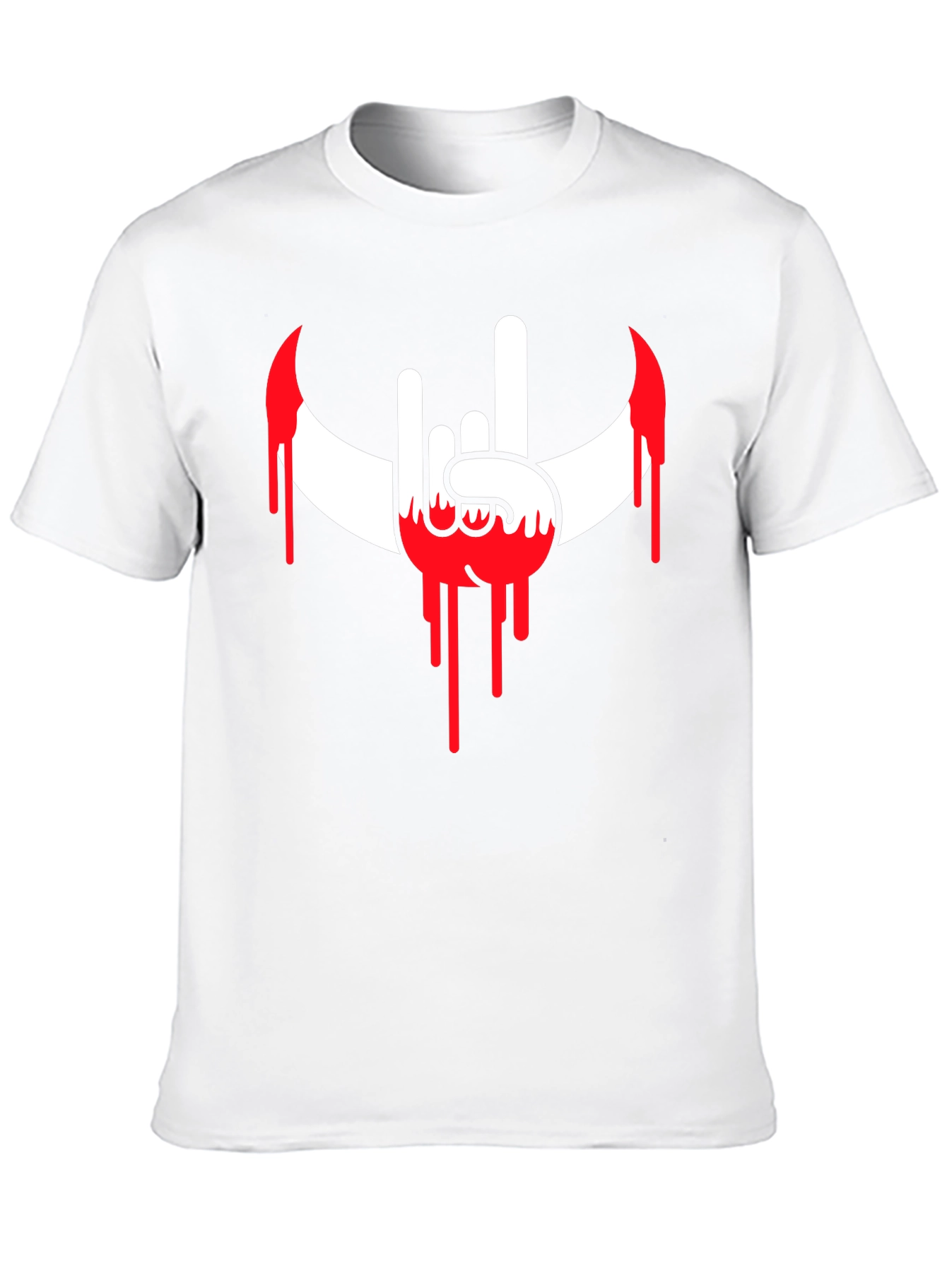 Rock On Bloody Crescent T-Shirt - Black