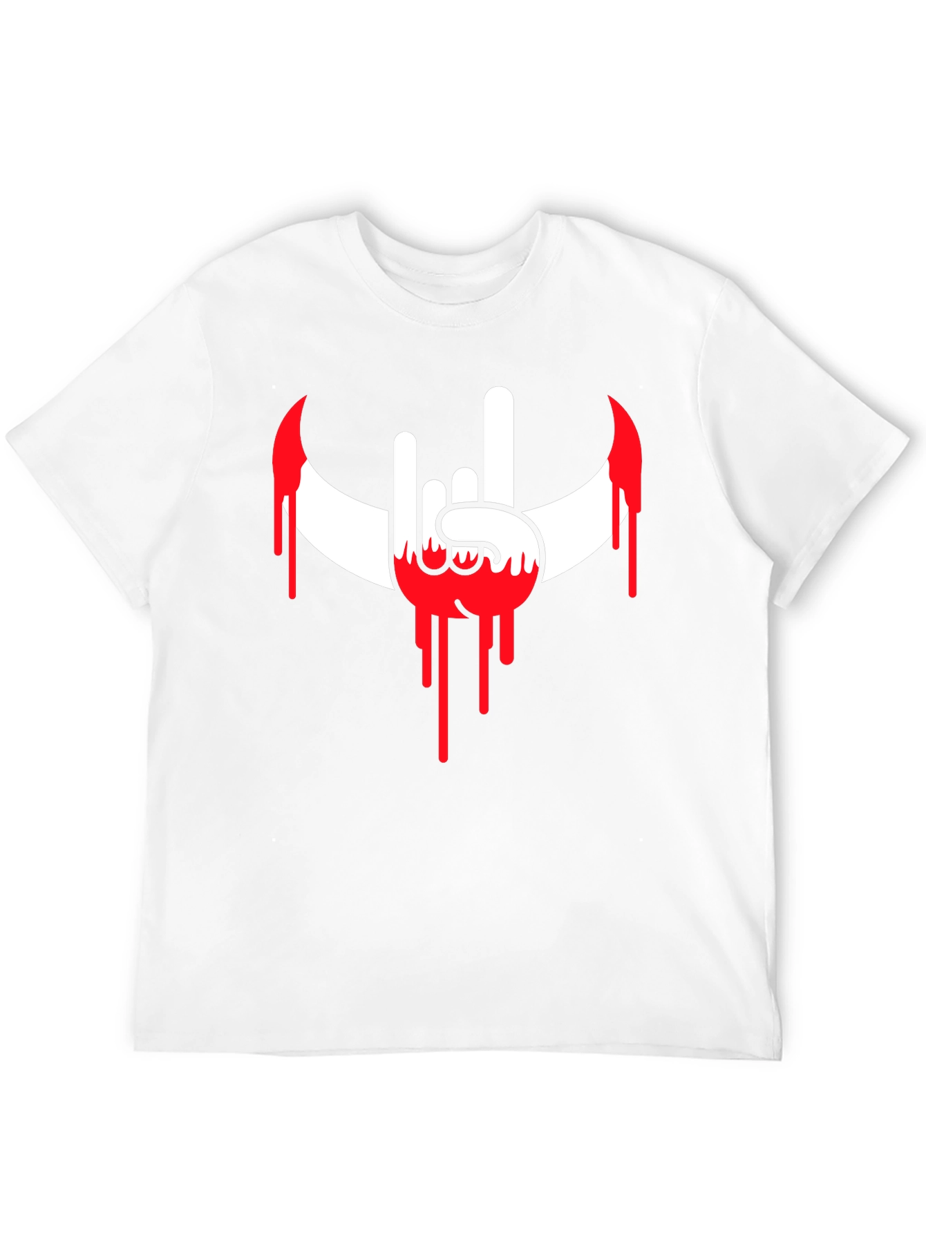 Rock On Bloody Crescent T-Shirt - Black