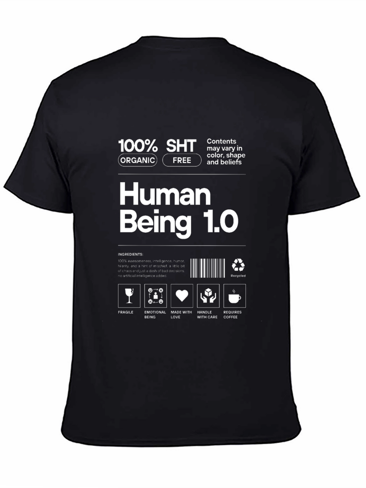 Human Being 1.0 T-Shirt Funny Gift