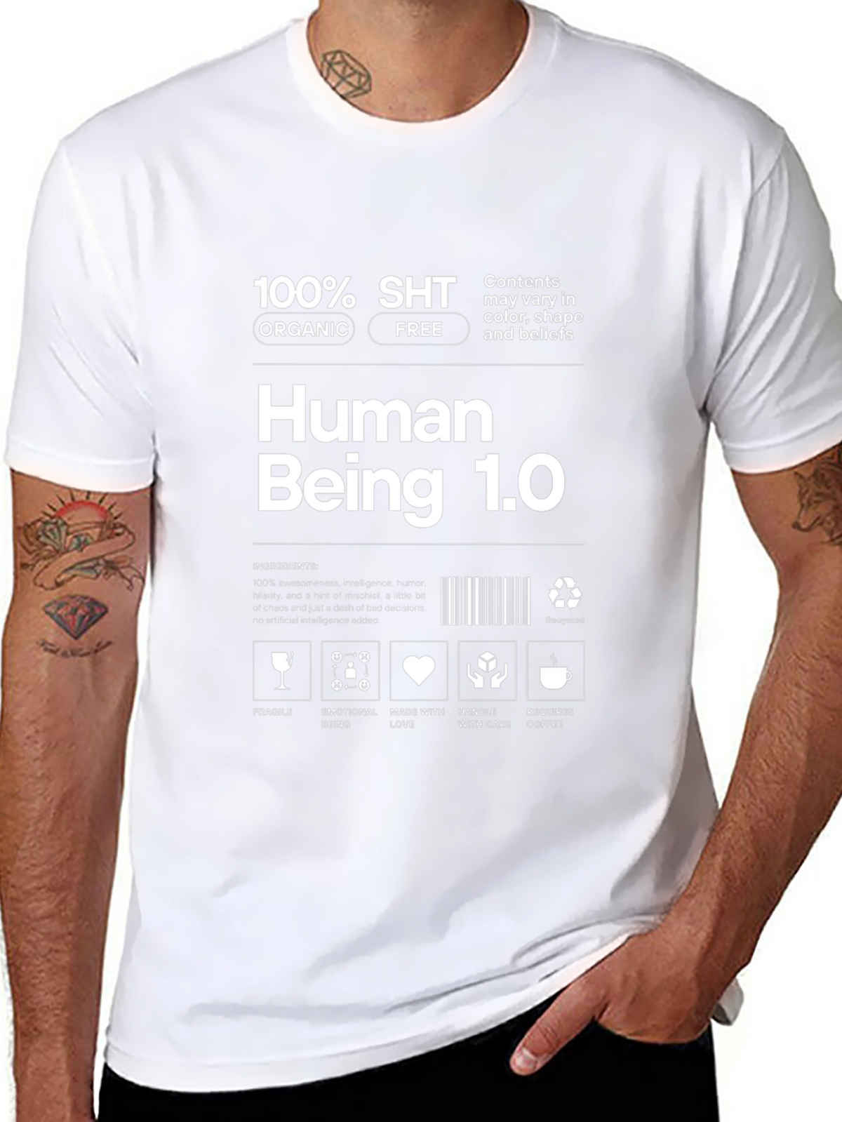 Human Being 1.0 T-Shirt Funny Gift